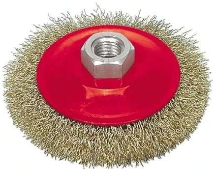 Kartáč drátěný boční 100 mm pomosazený drát TO-06972