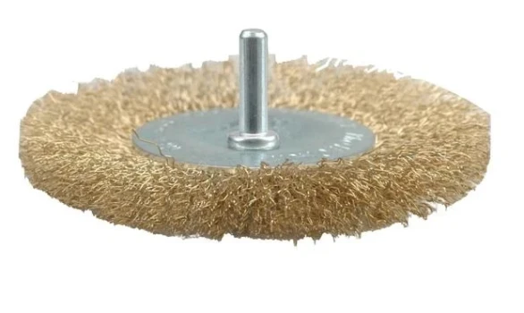 Kartáč drátěný boční s nástavcem do vrtačky 100 mm pomosazený drát TO-06986