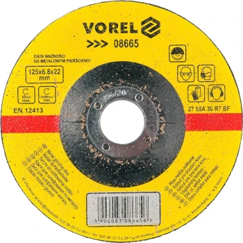Kotouč brusný na kov 125 x 22 x 6,8 mm vypouklý TO-08665
