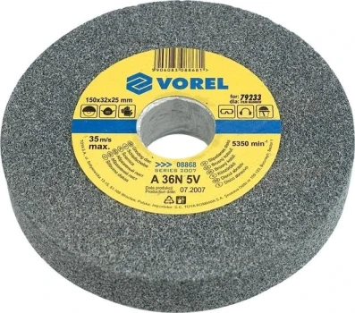 Kotouč brusný 125 x 12,7 x 16 mm jemný do stolní brusky TO-08861