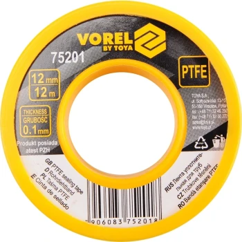 Vorel Páska teflonová 12 x 0,1mm 12m | 75201