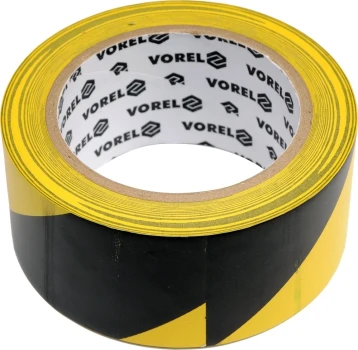 Vorel výstražná lepící páska 48 mm x 33 m (černožlutá) | 75231