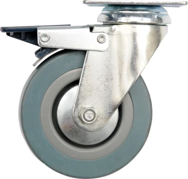 Kolečko otočné, gumové s brzdou 20kg 50/16/72mm TO-87381