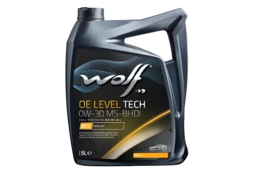 WOLF Motorový olej WOLF OE LEVEL TECH 0W-30 MS-BHDI 5 l  (1052490)