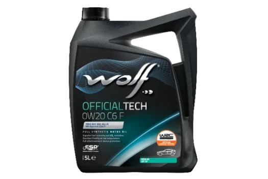 WOLF Motorový olej WOLF OFFICIALTECH 0W20 C6 F 5 l  (1048795)