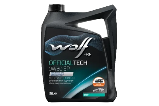 WOLF Motorový olej WOLF OFFICIALTECH 0W30 SP 5 l  (1049043)