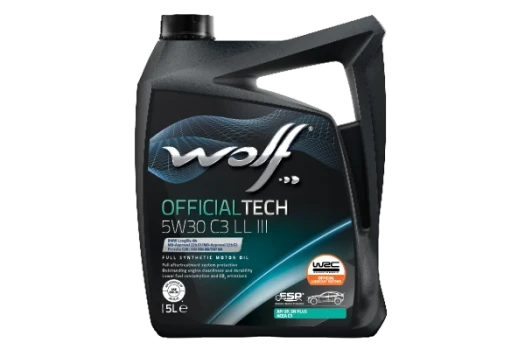 WOLF Motorový olej WOLF OFFICIALTECH 5W30 C3 LL III 5 l  (1048181)