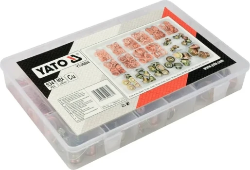 Yato YT-06864, sada měděných podložek, 534 kusů