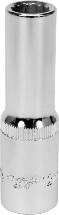 Yato YT-12934, 1 kus, 12bodový nástrčný klíč, 25,4 / 2 mm (1 / 2), Chrom, Šedá, 77 mm