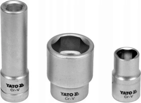 YATO YT-17525, Sada zdířek 1/2, imperiální, 3 hlavy