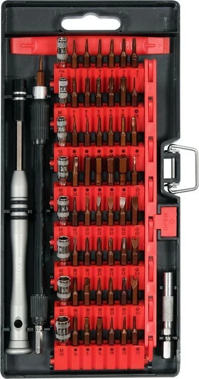 Sada hlavic a bitů Yato YT-25760, 61 kusů
