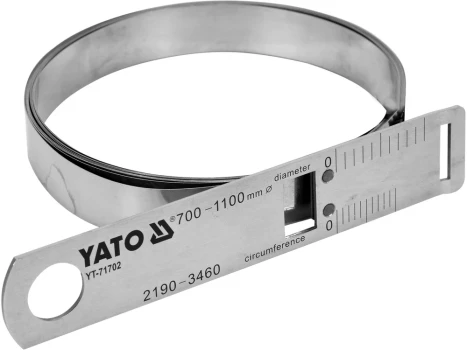 Yato ocelová páska pro měření průměru a obvodu 2190-3460/0,1 mm, nerez | YT-71702