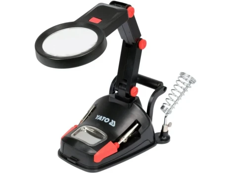 Držák "třetí ruka" s LED YT-73861