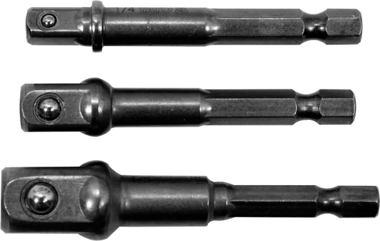 Sada adaptérů 3ks HEX 1/4, 3/8, 1/2 YT-04685