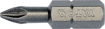 Bit křížový 1/4" PZ1 x 25 mm box NON-SLIP 10 ks YT-04702
