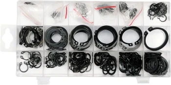 Pojistné kroužky sada 300ks, R1-R19, pr. 3 -32mm YT-06880