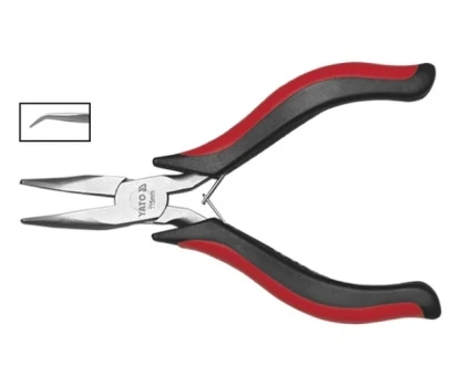 Kleště prodloužené ohnuté 115 mm mini YT-2084