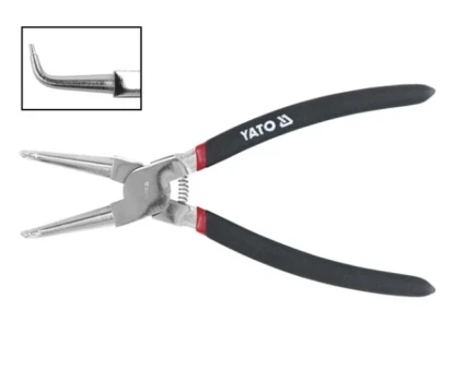 Kleště na ségrovky 150 mm vnitřní ohnuté CrV YT-2143