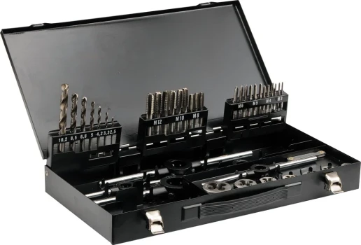 Souprava závitníků 44ks, M3, M4, M5, M6, M8, M10, M12 YT-2978