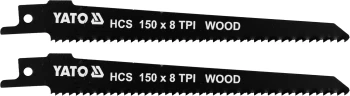 Pilové listy HCS 150MM 8TPI 2ks YT-33923