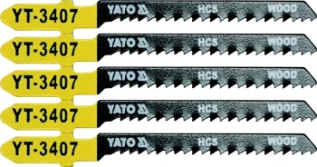 List pilový do přímočaré pily 75 mm na dřevo TPI13 5 ks YT-3407