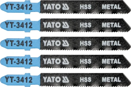 List pilový do přímočaré pily 75 mm na kov TPI21 5 ks YT-3412
