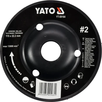 Rotační rašple úhlová 115 mm typ 2 YT-59164