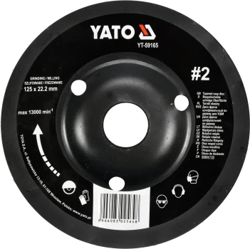 Rotační rašple úhlová 125 mm typ 2 YT-59165