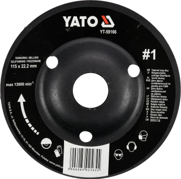 Rotační rašple úhlová hrubá 115 mm typ 1 YT-59166