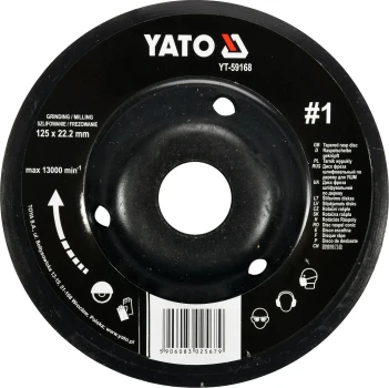Rotační rašple úhlová jemná 125 mm typ 1 YT-59168