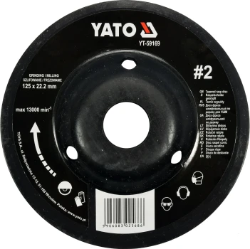Rotační rašple úhlová jemná 125 mm typ 2 YT-59169