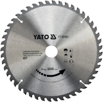Kotouč na stavební dřevo 250 x 30 mm 48z YT-60484