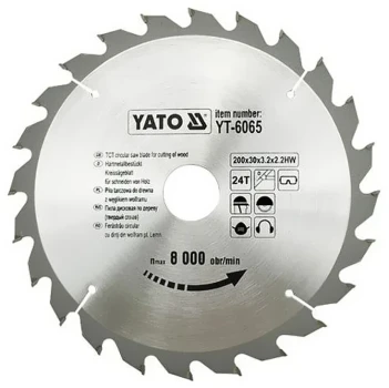 Kotouč na dřevo 205 x 18 mm 24z YT-6066