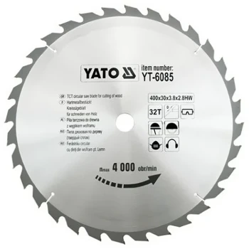 Kotouč na dřevo 400 x 30 mm 32z YT-6085