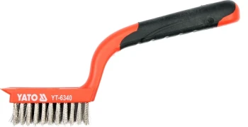 Kartáč drátěný ruční 180 mm YT-6340