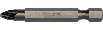 Bit křížový 1/4" PZ2 X 50mm,10ks YT-78155