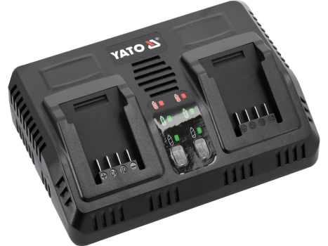 Nabíječka na 2x AKU baterie 18 V, 2.2 A YT-828499