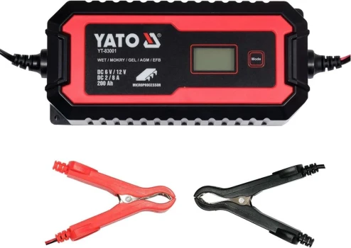 Nabíječka s LCD displejem 6V / 2A, 12V / 8A YT-83001