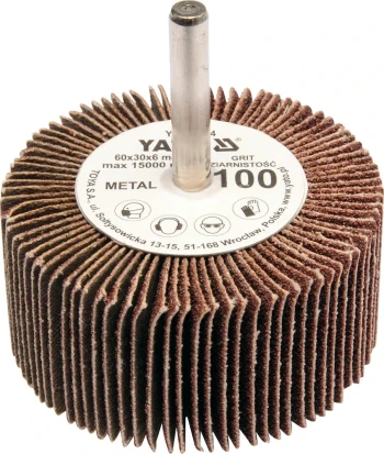 Kotouč lamelový radiální 60x30 P-100 s hřídelí 6 mm YT-83364