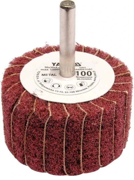 Kotouč lamelový radiální 50x30 P-150 s hřídelí 6 mm YT-83392
