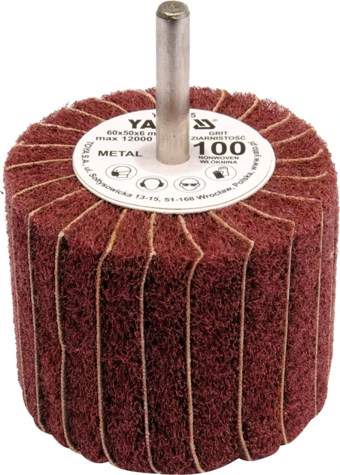 Kotouč lamelový radiální 60x50 P-60 s hřídelí 6 mm YT-83394