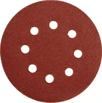 Brusný papír 125 mm P100 s otvory 5 ks suchý zip YT-83454
