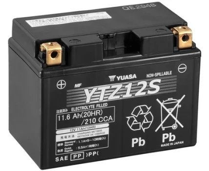 YUASA startovací baterie High Performance Maintenance Free 12Ah  (YTZ12S)