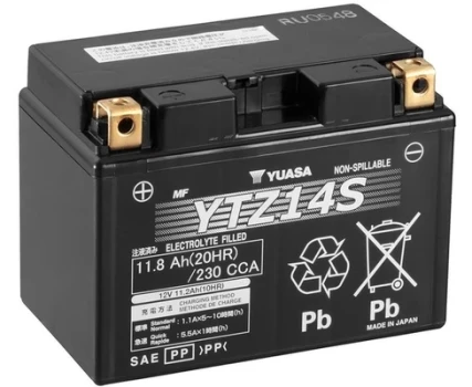 YUASA startovací baterie High Performance Maintenance Free 12Ah  (YTZ14S)