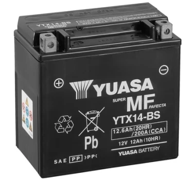 YUASA startovací baterie Maintenance Free 13Ah  (YTX14-BS)