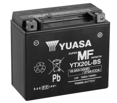 YUASA startovací baterie Maintenance Free 19Ah  (YTX20L-BS)