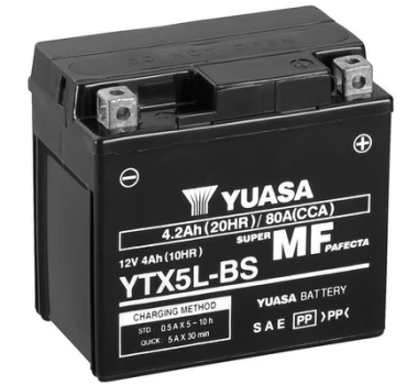 YUASA startovací baterie Maintenance Free 4Ah  (YTX5L-BS)