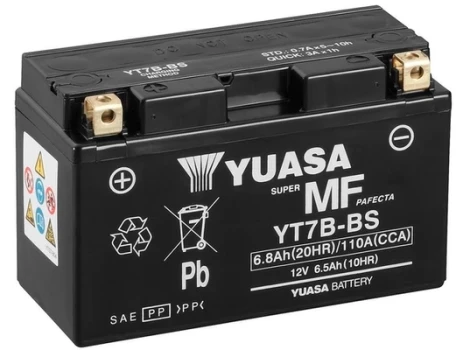 YUASA startovací baterie Maintenance Free 7Ah  (YT7B-BS)