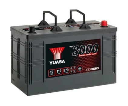 YUASA startovací baterie Super Heavy Duty Battery 112Ah  (YBX3663)