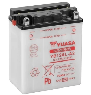 YUASA startovací baterie YuMicron 13Ah  (YB12AL-A2)